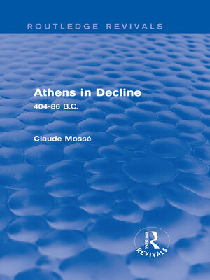 cover image of Athens in Decline (Routledge Revivals)